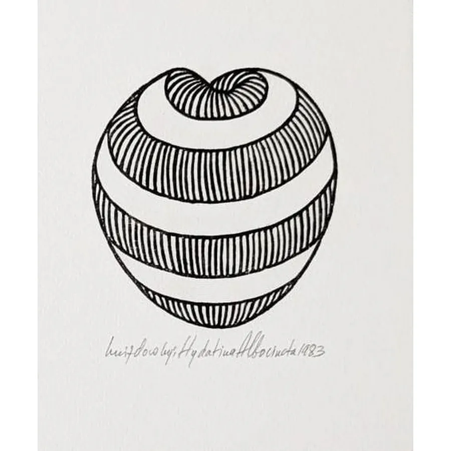 Image of Білосмугастий морський равлик by Hnizdovsky Jacques , size: 8 х 8 см, Woodcut medium, part of the Unnumbered series, priced at $550