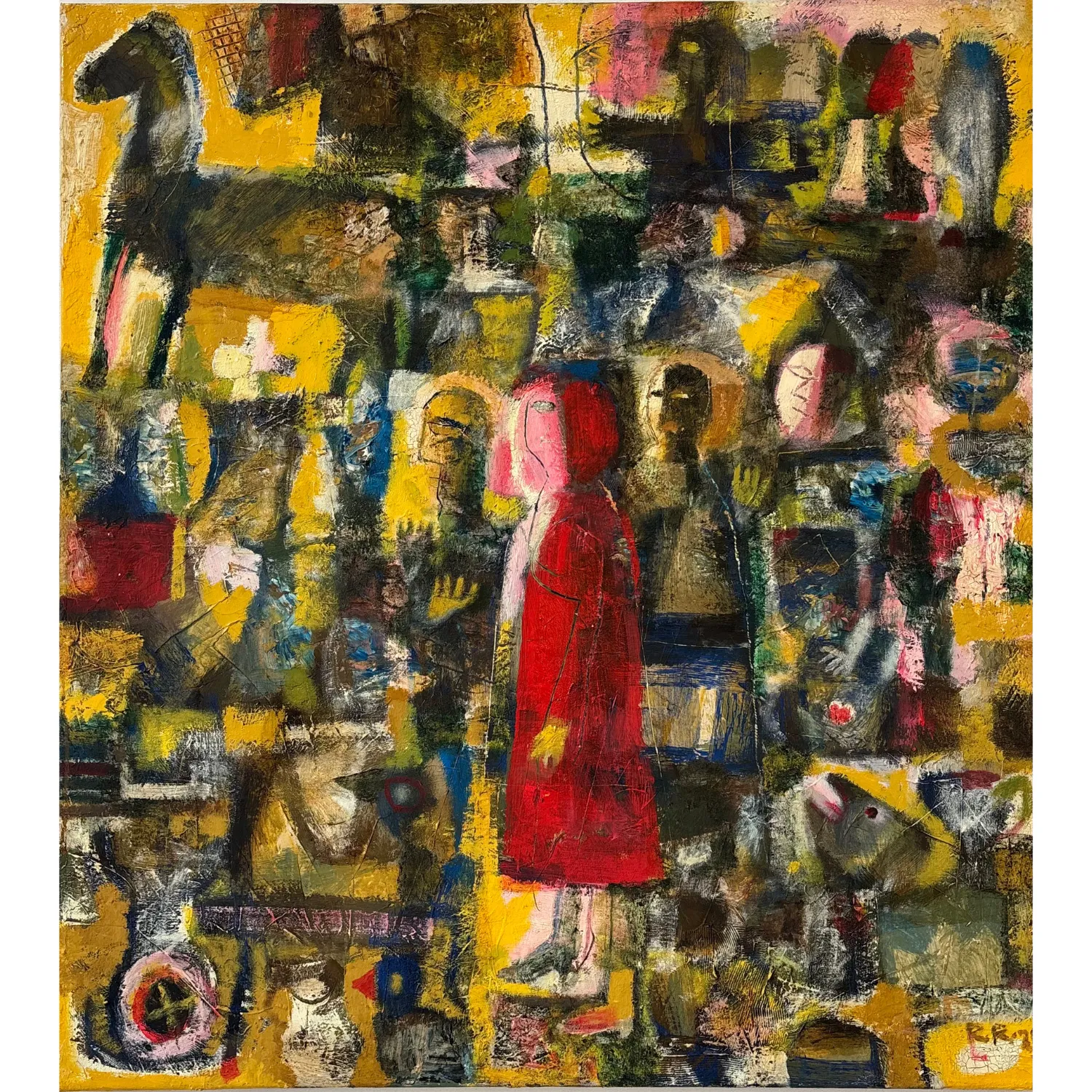 Зображення "Ми всі чекаємо того дня коли прийде весна" від Романишин Роман, розмір: 100 х 89 см, матеріали: полотно, олія, медіум: Живопис, ціна: $3200