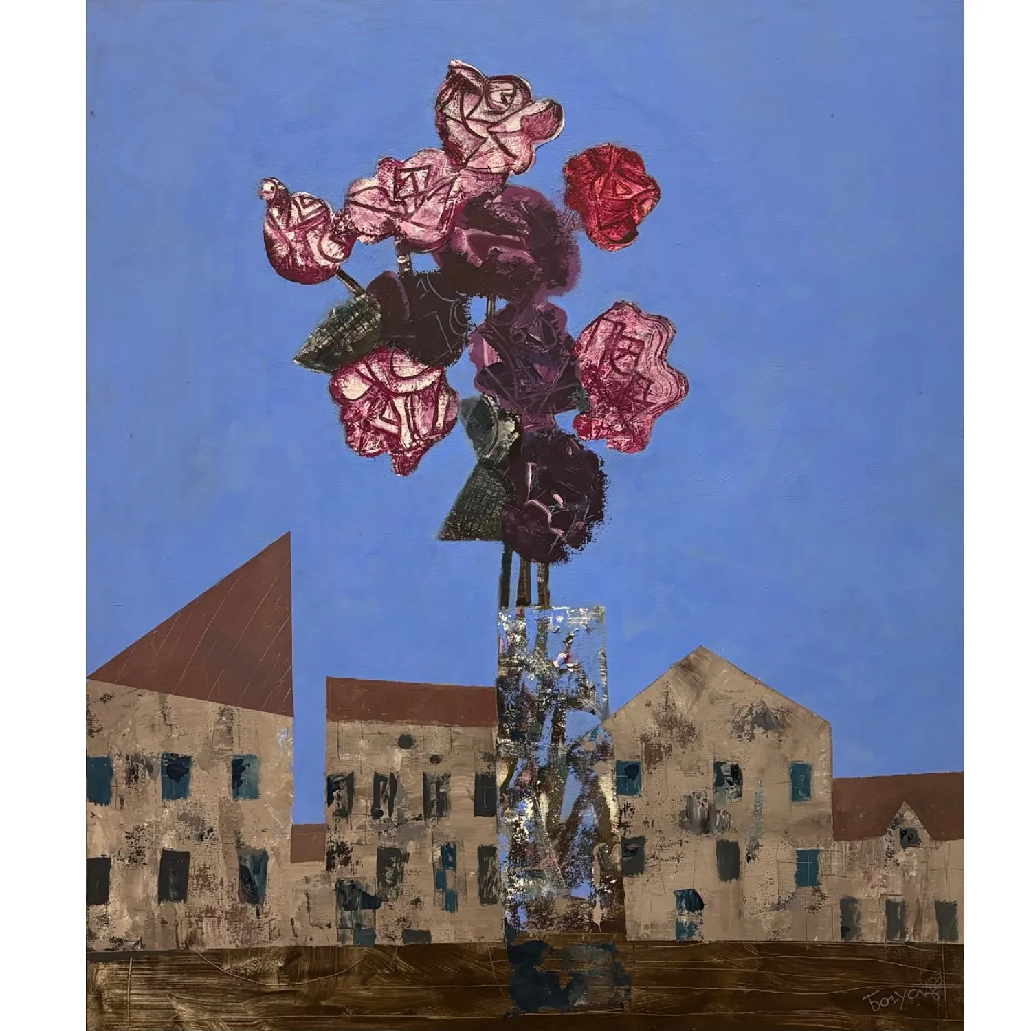 Image of Untitled by Bohuslavsky Volodymyr, size: 100 х 85 см, made of полотно, темпера, Painting medium, priced at $2400