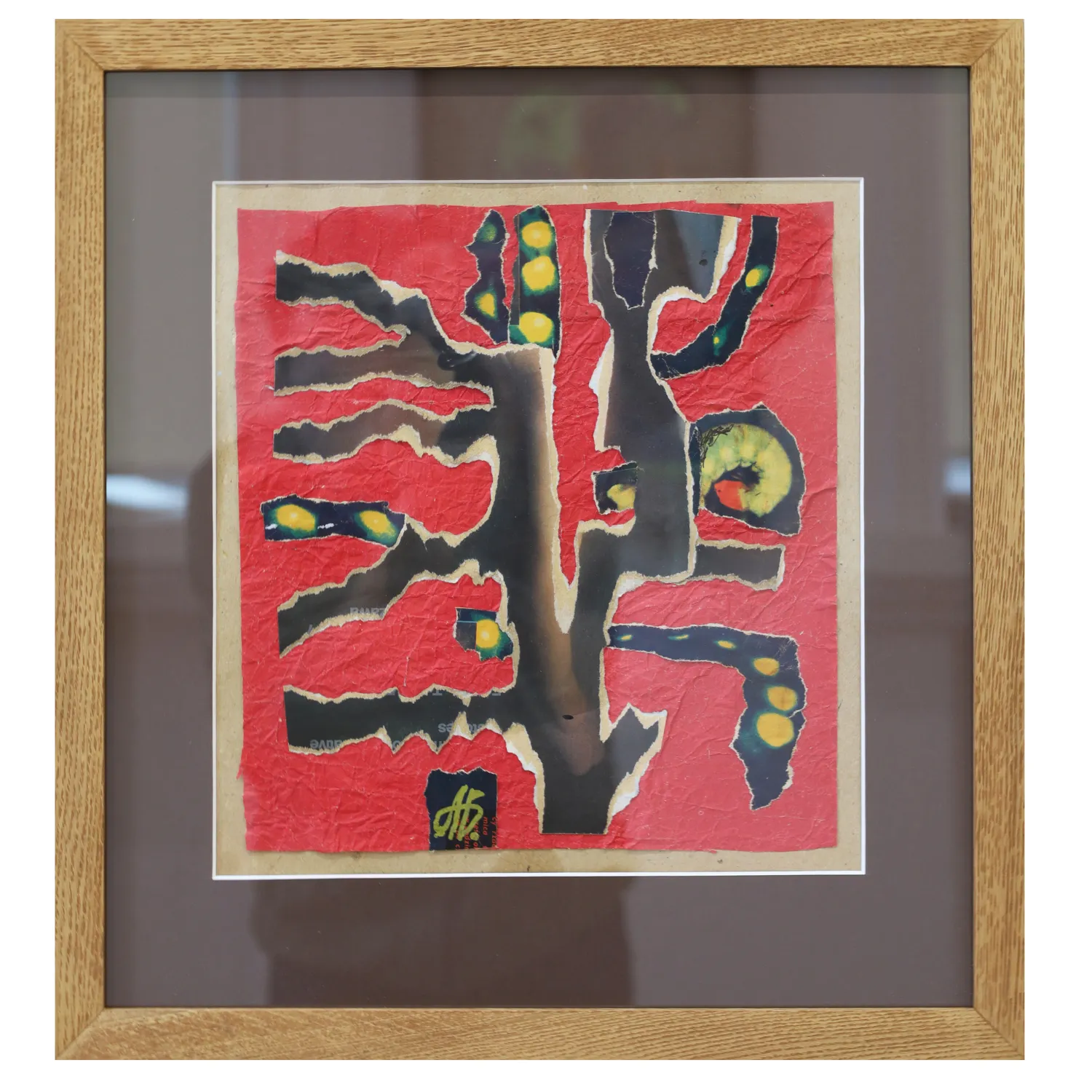 Image of The tree by Agnesa Bachynska-Selska, size: 27 х 24,5 см, made of paper, collage, priced at $200