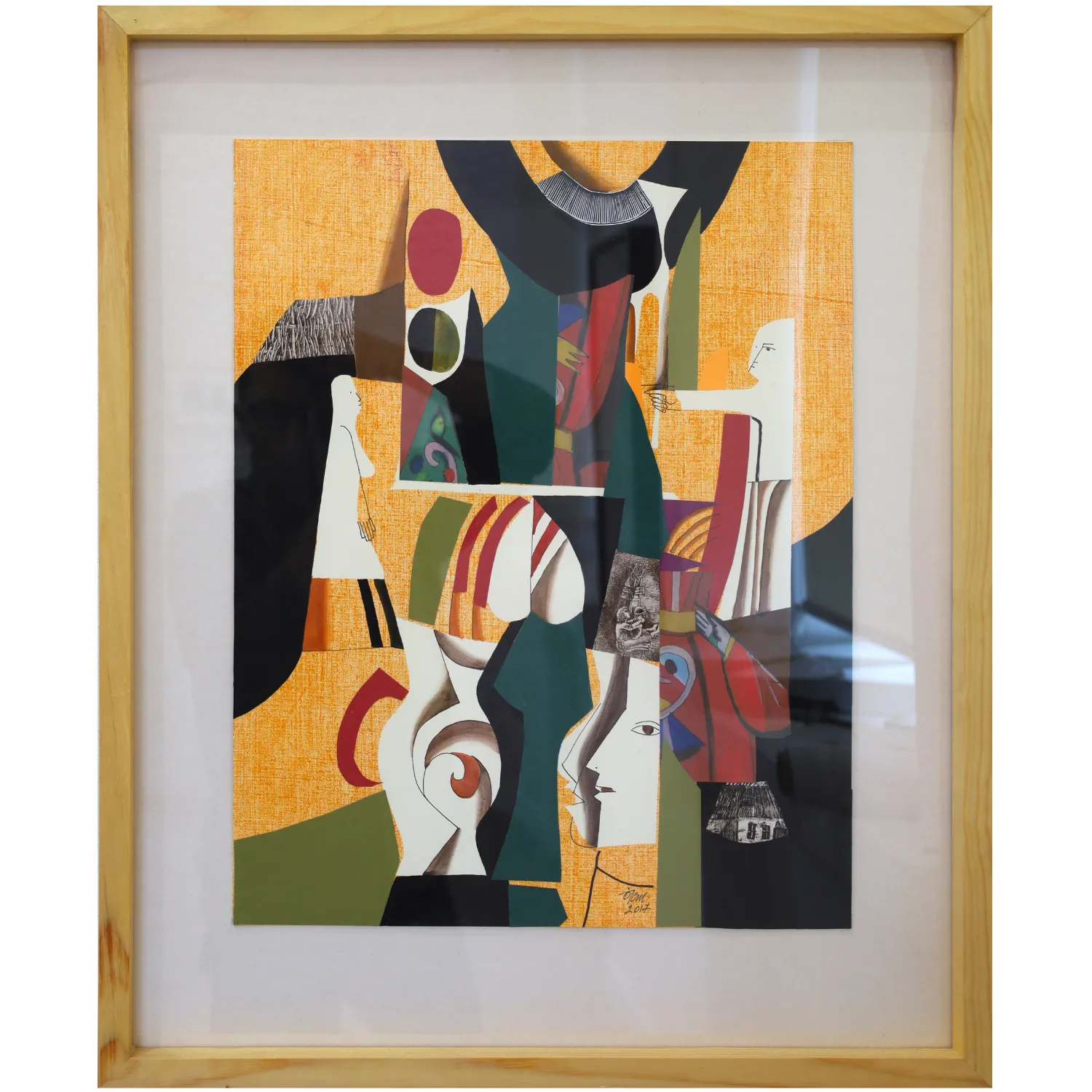 Image of To those who are alive - life by Ostafiychuk Ivan, size: 50,5 х 40,5 см, made of colored paper, monotype, etching, appliqué, priced at $650