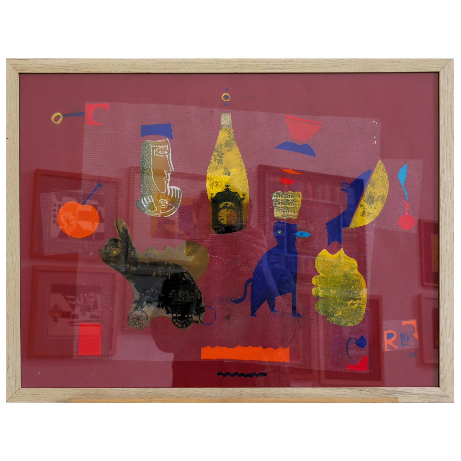 Image of Series "Exotic animals and birds" by Romanyshyn Roman, size: 48 х 64 см, made of colored paper, etching, silk screen printing, appliqué, priced at $600