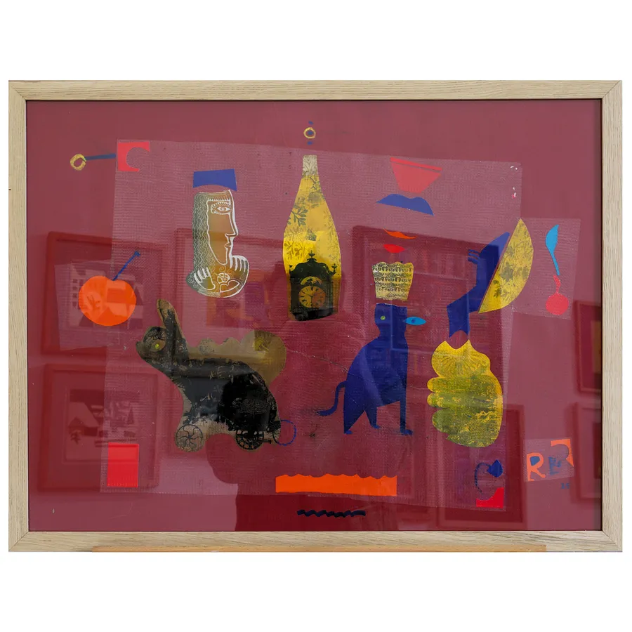 Image of Series "Exotic animals and birds" by Romanyshyn Roman, size: 48 х 64 см, made of colored paper, etching, silk screen printing, appliqué, priced at $600