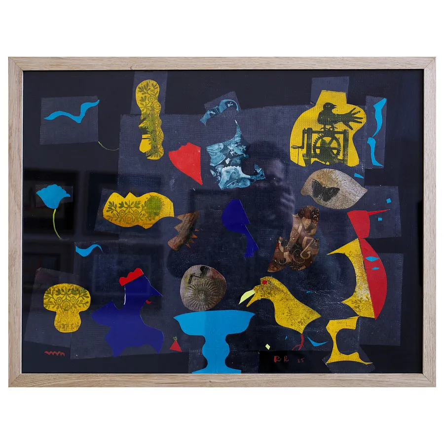 Image of Series "Exotic animals and birds" by Romanyshyn Roman, size: 48 х 64 см, made of colored paper, etching, silk screen printing, appliqué, priced at $600