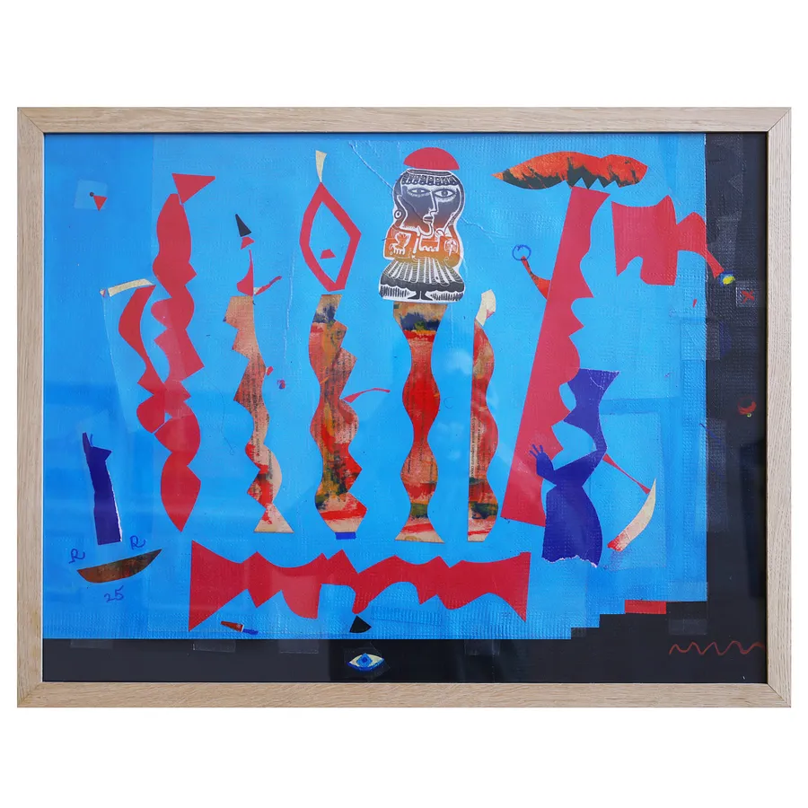 Image of Series "Exotic animals and birds" by Romanyshyn Roman, size: 48 х 64 см, made of colored paper, etching, silk screen printing, appliqué, priced at $600