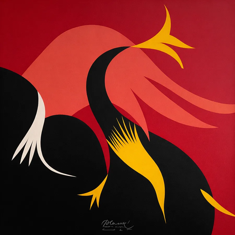 Image of Thirst to life 2 by Pliatsko Maria, size: 70 х 70 см, made of сolored paper, аppliqué, Graphics medium, priced at $550