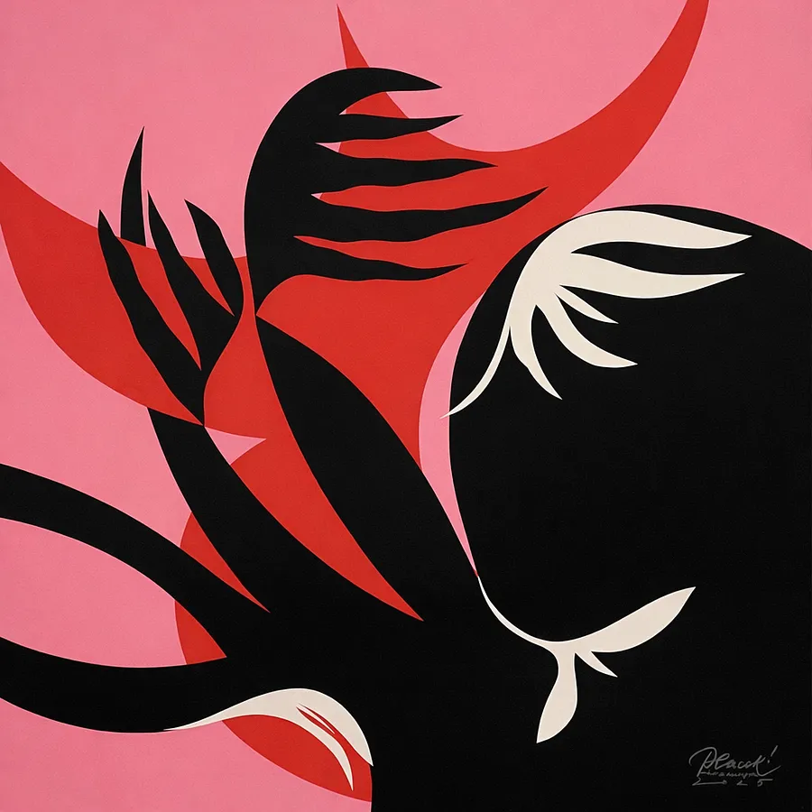 Image of Thirst to life 1 by Pliatsko Maria, size: 70 х 70 см, made of сolored paper, аppliqué, Graphics medium, priced at $550