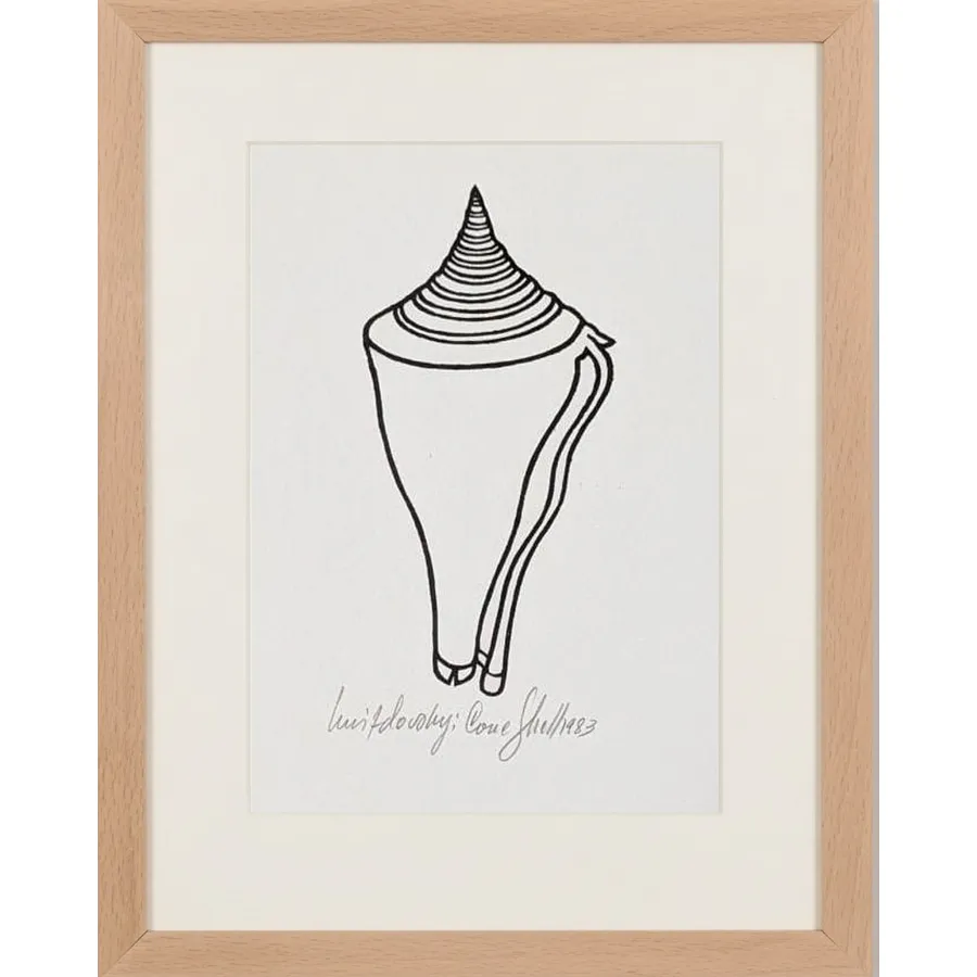 Image of Cone Shell by Hnizdovsky Jacques , size: 17 х 12 см, Woodcut medium, part of the Unnumbered series, priced at $550