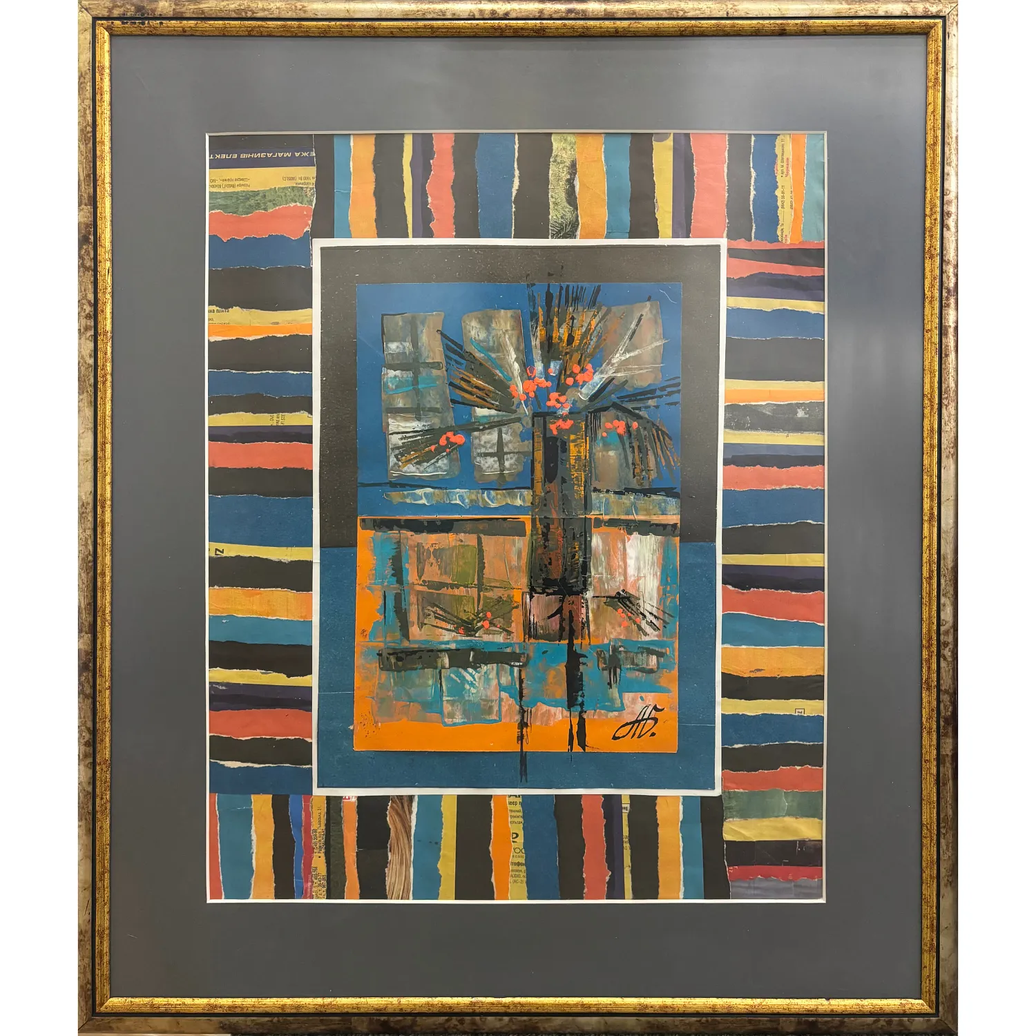 Image of Still life by Agnesa Bachynska-Selska, made of collage, Аплікація medium, priced at $350