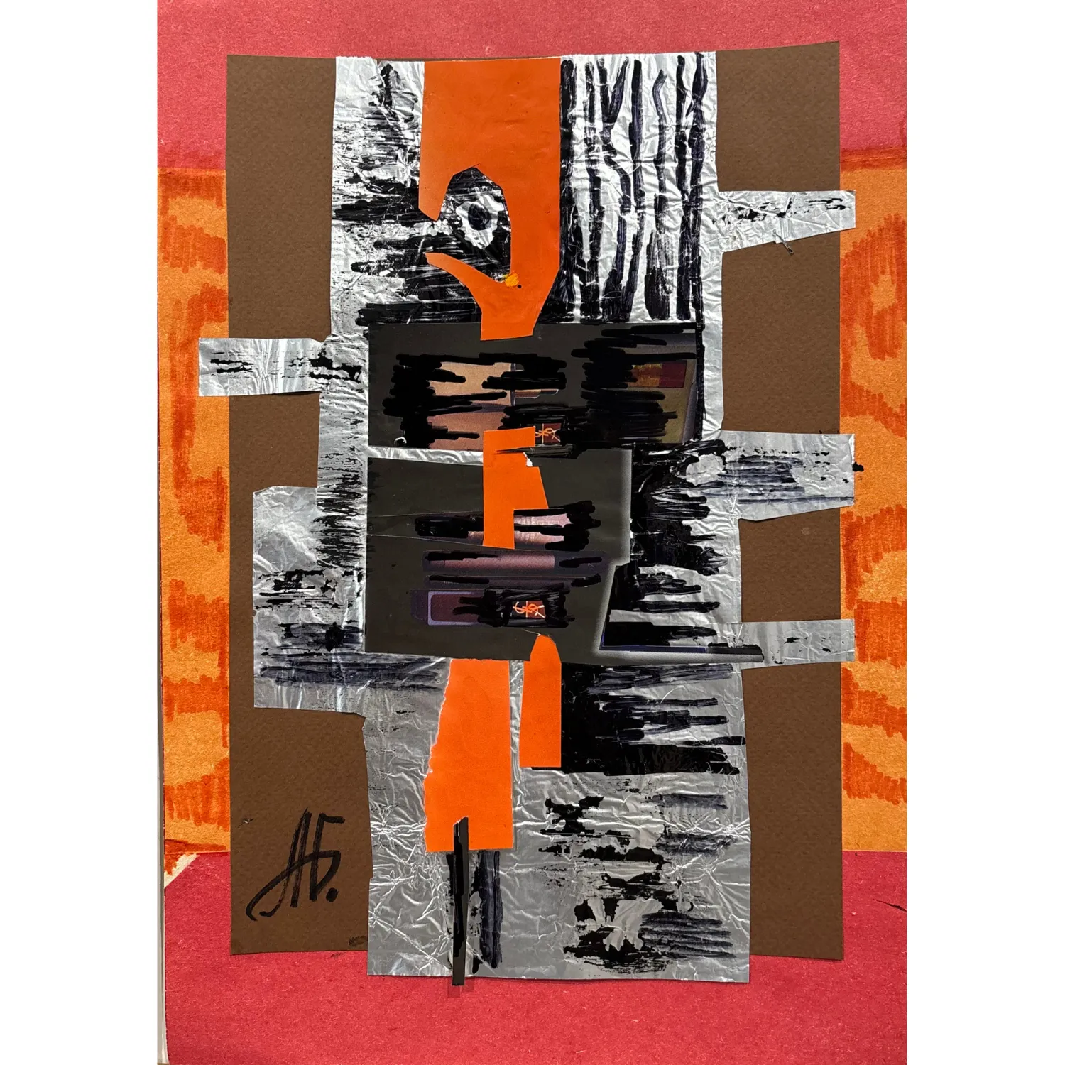 Image of Silver day by Agnesa Bachynska-Selska, size: 21 х 30 см, made of collage, priced at $100