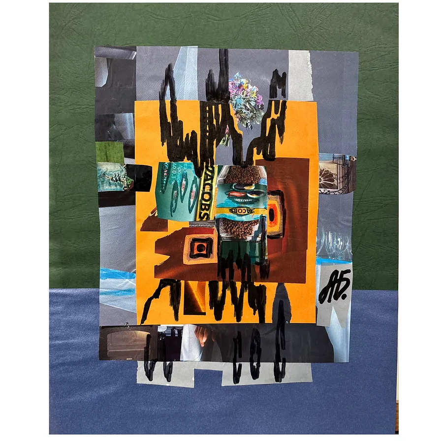 Зображення "Букетик" від Бачинська-Сельська Аґнеса, розмір: 18 х 25 см, матеріали: папір, колаж, ціна: $100