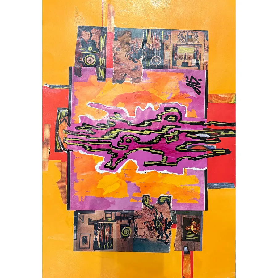 Image of Sunny autumn by Agnesa Bachynska-Selska, made of collage, priced at $200