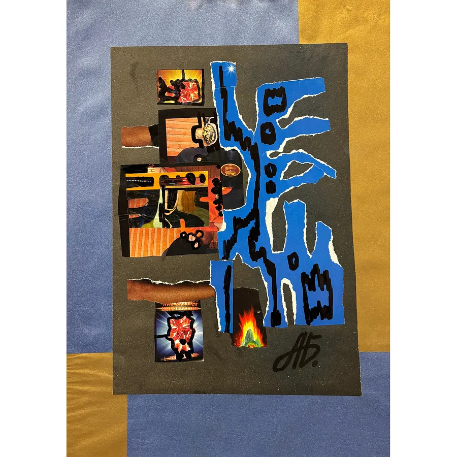 Image of Синій сакс by Agnesa Bachynska-Selska, size: 20 х 29 см, priced at $200