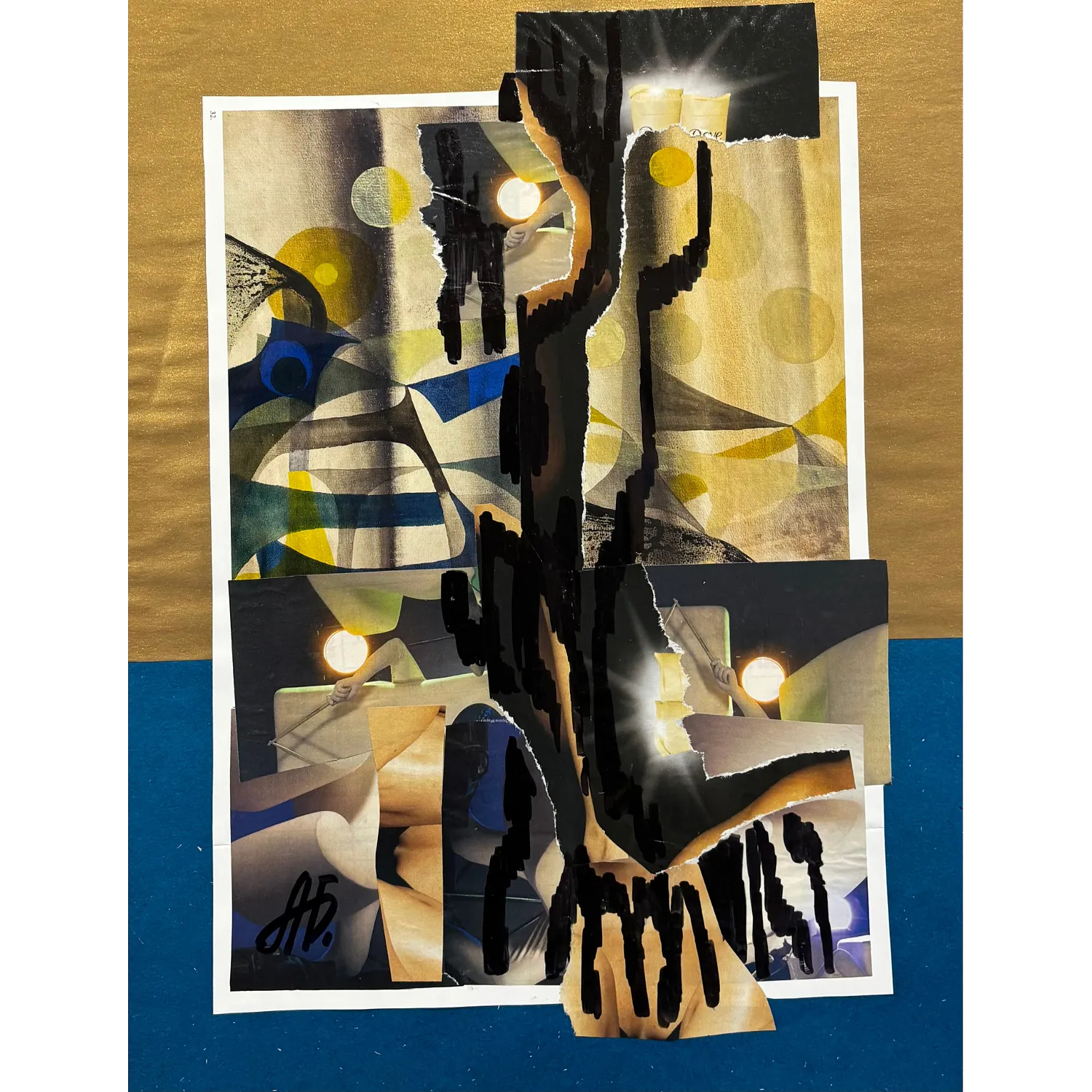 Image of Echo by Agnesa Bachynska-Selska, size: 21 х 31 см, made of collage, priced at $200