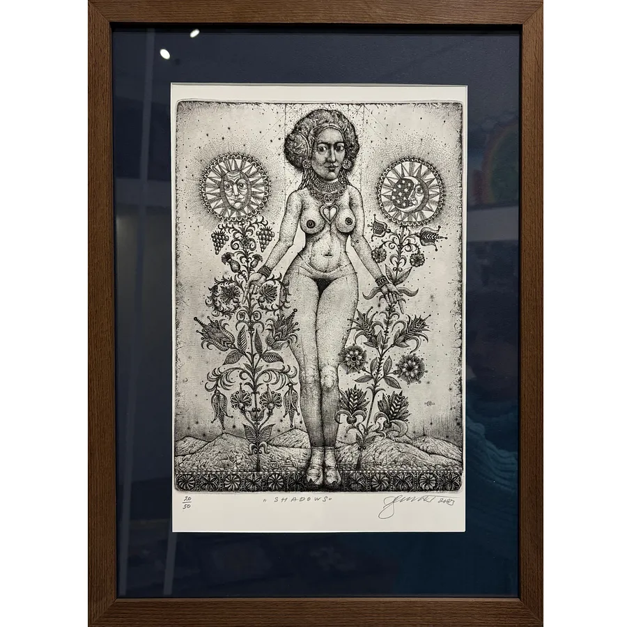 Зображення "Тіні" від Денисенко Олег , розмір: 30 х 20 см, матеріали: офорт, медіум: Графіка, серія: 20/50, ціна: $350