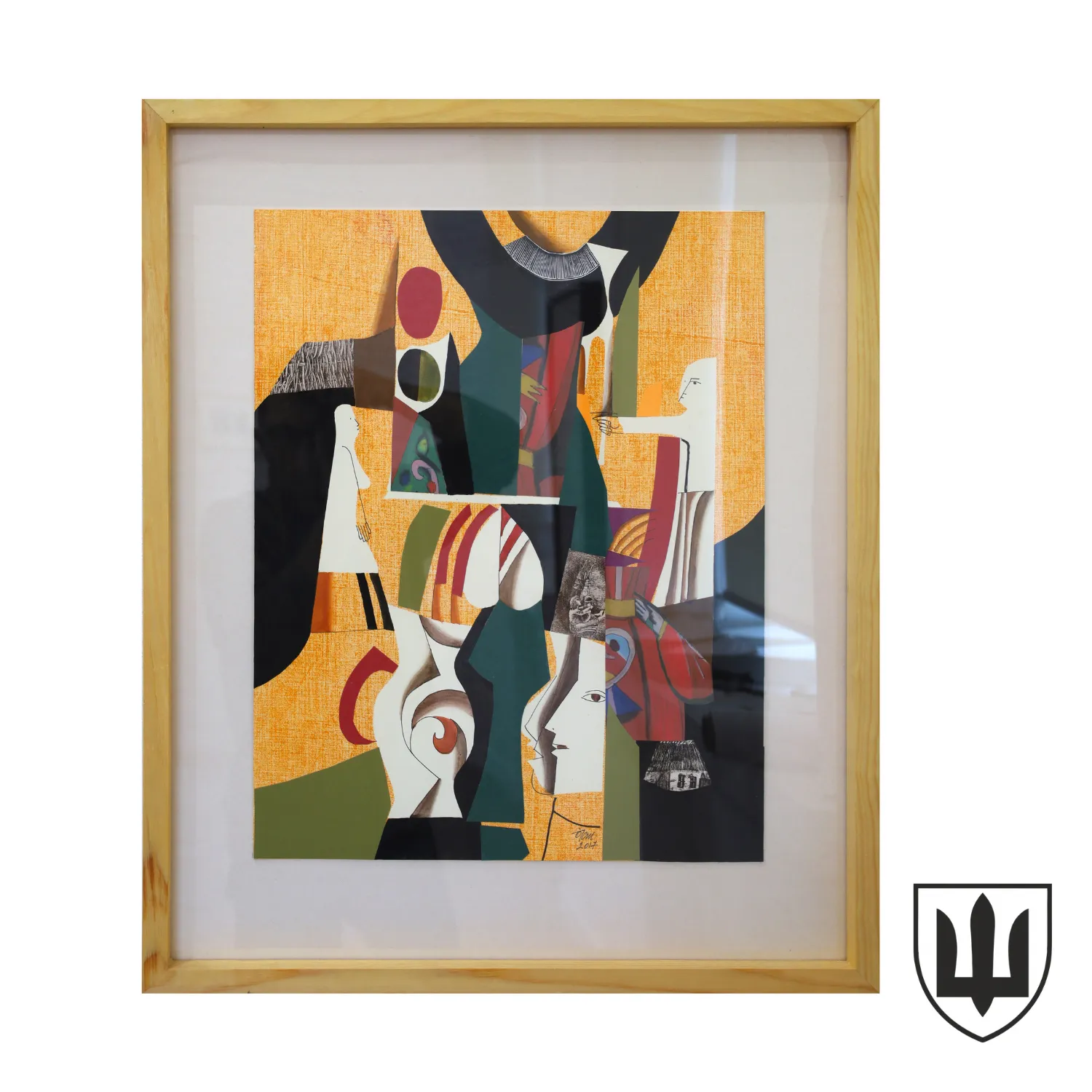 Зображення "Живим - життя" від Остафійчук Іван, розмір: 50,5 х 40,5 см, матеріали: кольоровий папір, монотипія, офорт, аплікація, ціна: $650